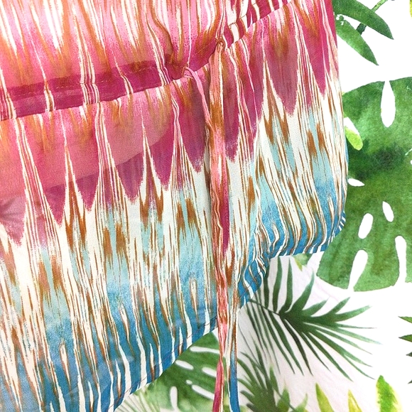 a.n.a Pink & Blue Zig-Zag Striped Coverup (Size: X-Large) - Picture 4 of 10